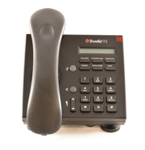 ShoreTel 115 IP Phone Black (Refurbished)  850-1135-01 (Lifetime Guarantee)